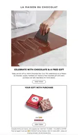 CHOCOLAT coupon verification screenshot
