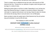 La Maison du Chocolat coupon verification screenshot