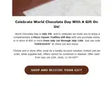 La Maison du Chocolat coupon verification screenshot