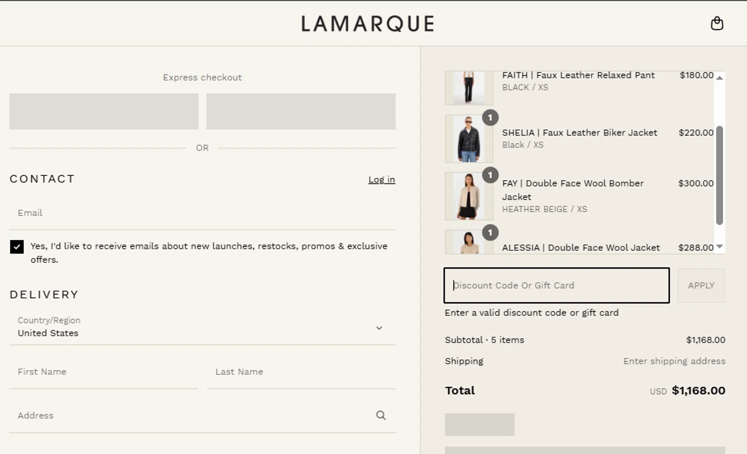 Lamarque promo code screenshot showing code EXTRA15 applied at Lamarque checkout page. Uploaded by SimplyCodes community member DiscountMonarch3980 on Jun 21, 2025