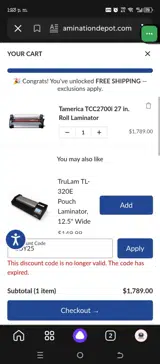 EOY25 coupon verification screenshot