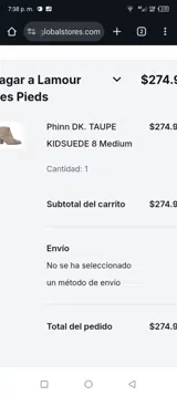 L'Amour Des Pieds coupon verification screenshot