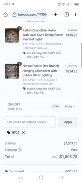 BF25 coupon verification screenshot