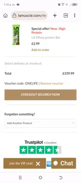 ONELIFE coupon verification screenshot