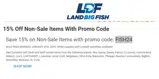 LandBigFish coupon verification screenshot