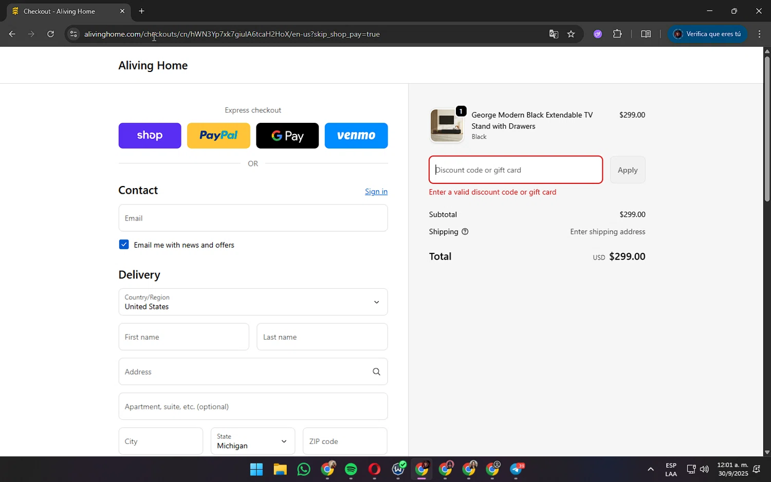 Landing promo code screenshot showing code SIMPLE100 applied at Landing checkout page. Uploaded by SimplyCodes community member AshlyMichell on Sep 30, 2025