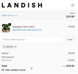INSTA20 coupon verification screenshot