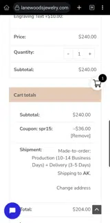 SPR15 coupon verification screenshot