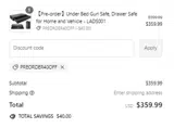 PREORDER40OFF coupon verification screenshot