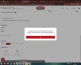 CALZONE coupon verification screenshot