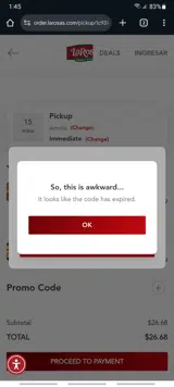 STEAK coupon verification screenshot