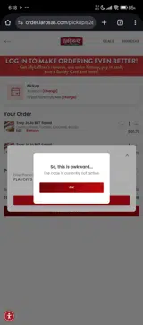 PLAYOFFS coupon verification screenshot