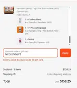 NCDC6TKNLVT coupon verification screenshot