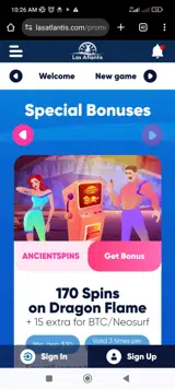ANCIENTSPINS coupon verification screenshot