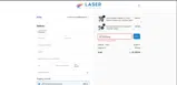 HOLIDAYLASER20 coupon verification screenshot