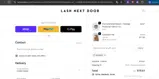 Lash Next Door coupon verification screenshot