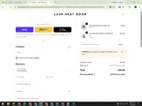 Lash Next Door coupon verification screenshot