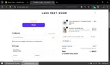 Lash Next Door coupon verification screenshot