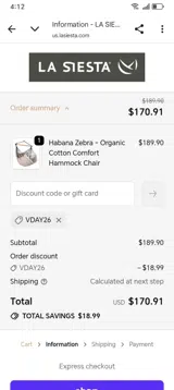 VDAY26 coupon verification screenshot