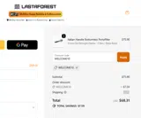 Lastaforest coupon verification screenshot