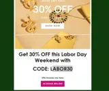 LABOR30 coupon verification screenshot