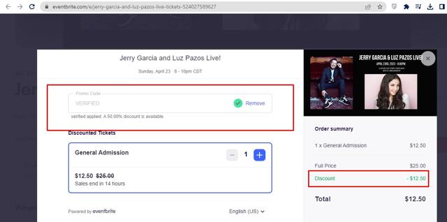Laugh Factory checkout page showing Laugh Factory promo code box | Screenshot taken by SimplyCodes community member on Apr 23, 2023