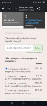Laura Ashley USA coupon verification screenshot
