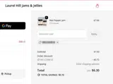 Laurel Hill Jams & Jellies coupon verification screenshot