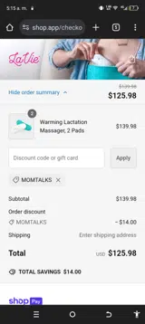 MOMTALKS coupon verification screenshot