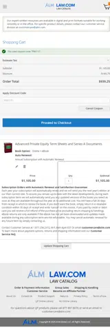 LawCatalog coupon verification screenshot