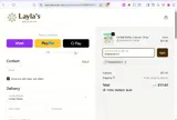 Layla's Delicacies coupon verification screenshot