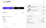 Layla's Delicacies coupon verification screenshot