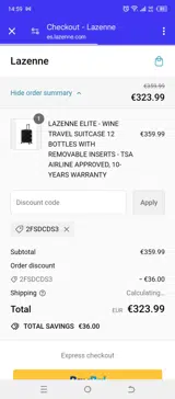 2FSDCDS3 coupon verification screenshot