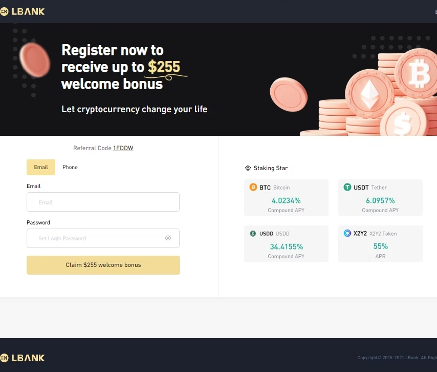 LBank checkout page showing LBank promo code box | Screenshot taken by SimplyCodes community member on May 25, 2023