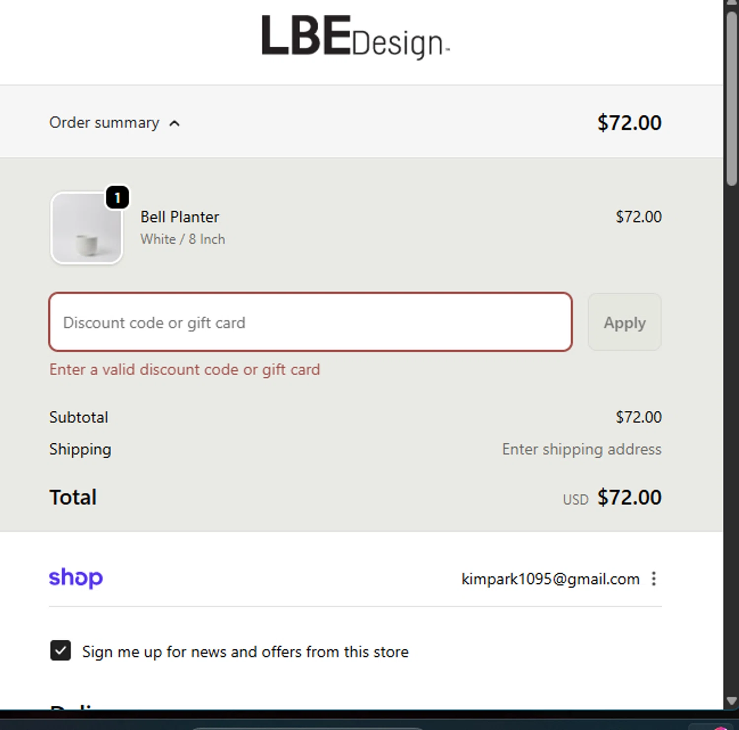 LBE Design promo code screenshot showing code VIPMERRY20 applied at LBE Design checkout page. Uploaded by SimplyCodes community member Guacamole_Picante on Nov 20, 2025