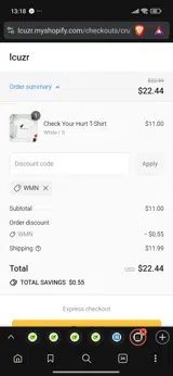 WMN coupon verification screenshot