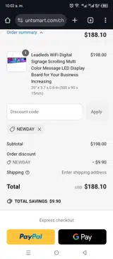 NEWDAY coupon verification screenshot