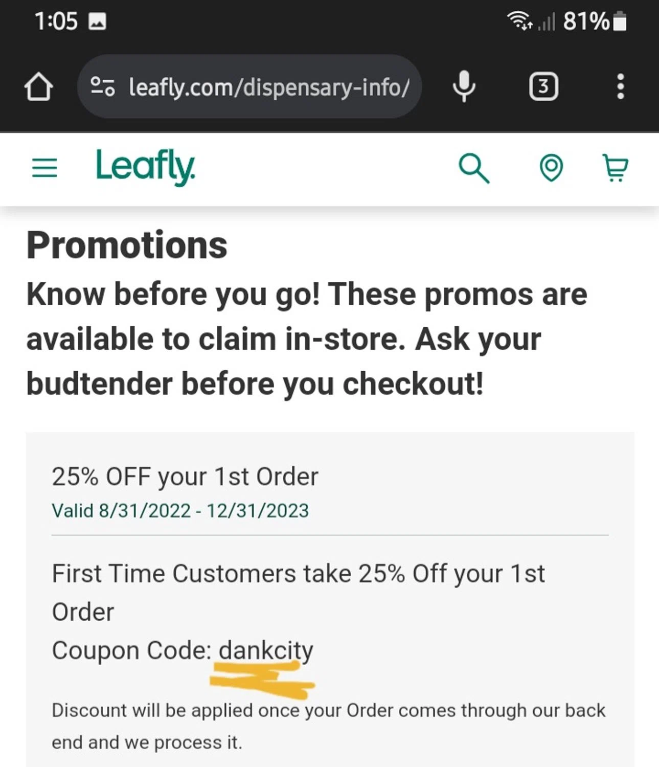 Leafly Promo Codes 25 Off January 2024