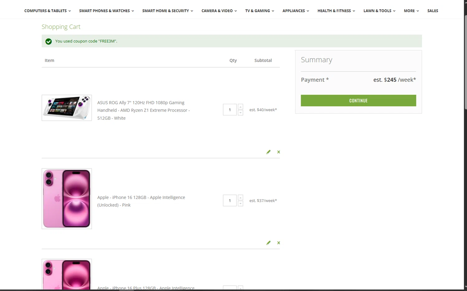 Leaseville discount code screenshot showing code FREE3M applied at Leaseville checkout page. Uploaded by SimplyCodes community member Keilynkeyonshea on Nov 7, 2025