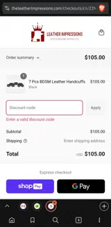 SAVE10 coupon verification screenshot