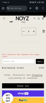 PARADISENOW coupon verification screenshot