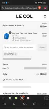 EXTRA20 coupon verification screenshot