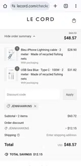 Jennhawkins coupon verification screenshot