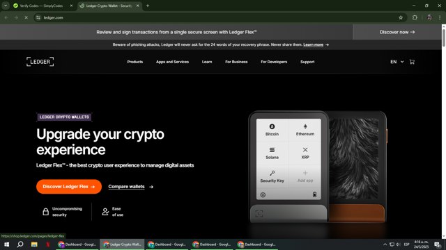 Ledger checkout page showing Ledger promo code box | Screenshot taken by SimplyCodes community member on Mar 24, 2025