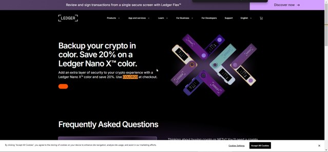 Ledger checkout page showing Ledger promo code box | Screenshot taken by SimplyCodes community member on Nov 11, 2024