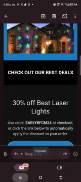 EARLYBFCM24 coupon verification screenshot