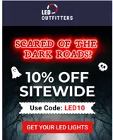 LED Outfitters coupon verification screenshot