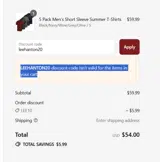 leehanton20 coupon verification screenshot