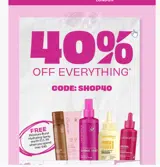 shop40 coupon verification screenshot