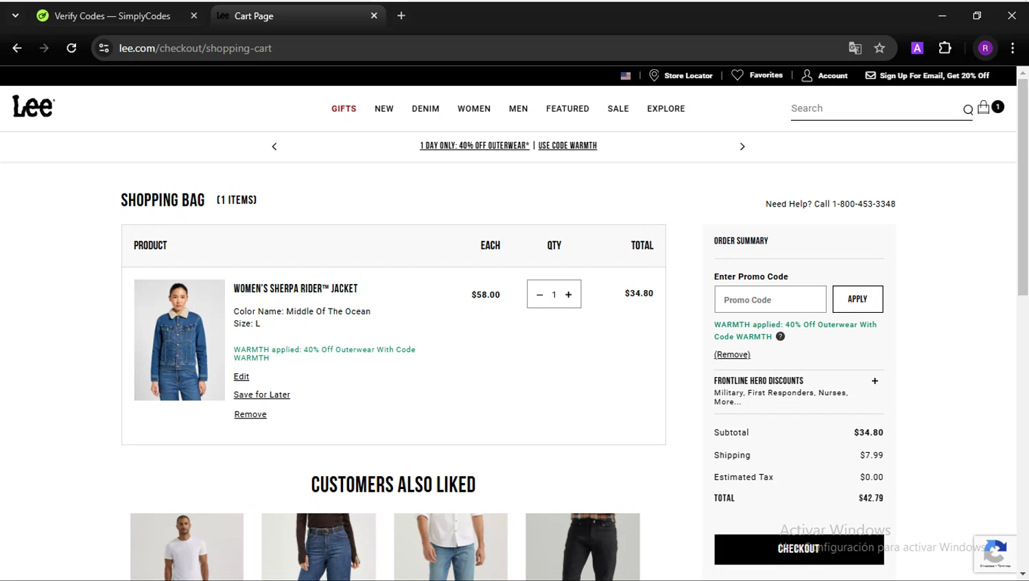 how to use Lee Jeans coupons